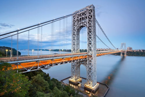 Electronic tolling at a bridge
